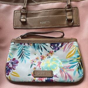 Rosetti Pink and Floral Women's Bag Set